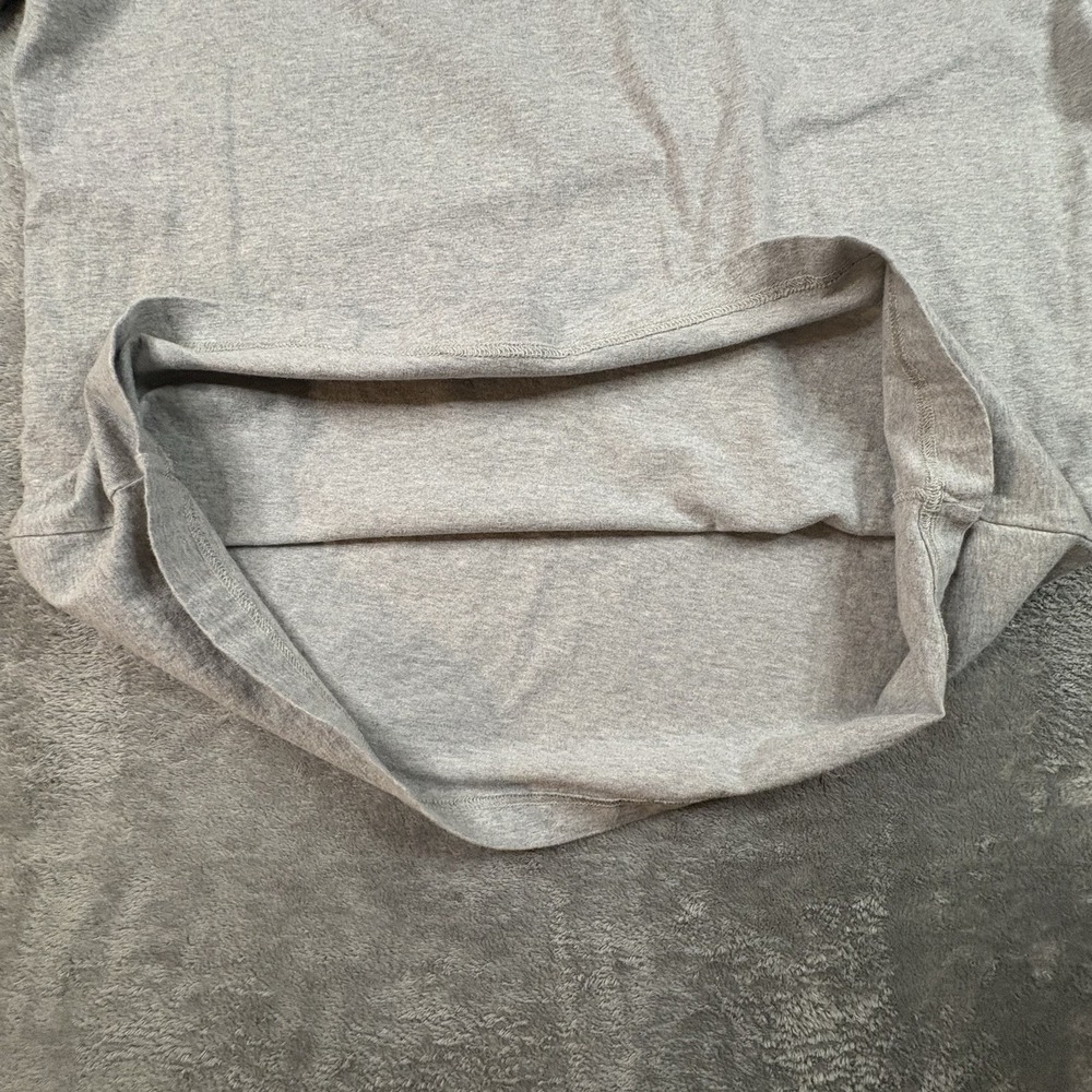 Lands' End Super-T Unisex L Mock Neck Gray LS Shirt SEE DESCRIPTION‎ - Picture 6 of 15